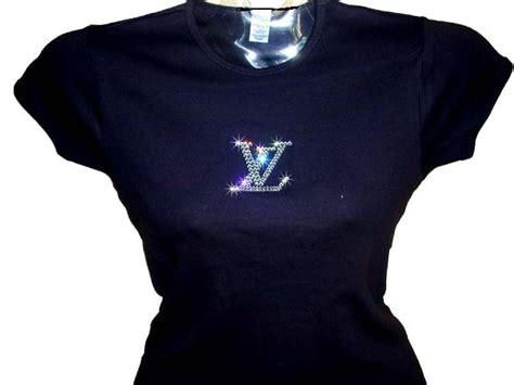 lv rhinestone shirt replica